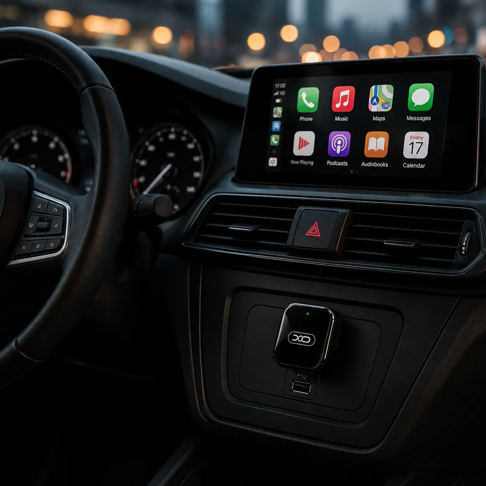 Бездротовий CarPlay та Android Auto адаптер XO CZ026 — 2в1 адаптер для авто